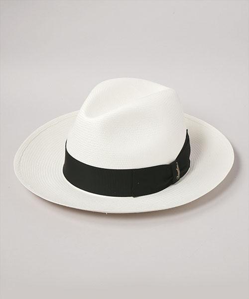 FINE WIDE BRIM 140340 WHITE x BLACK 57